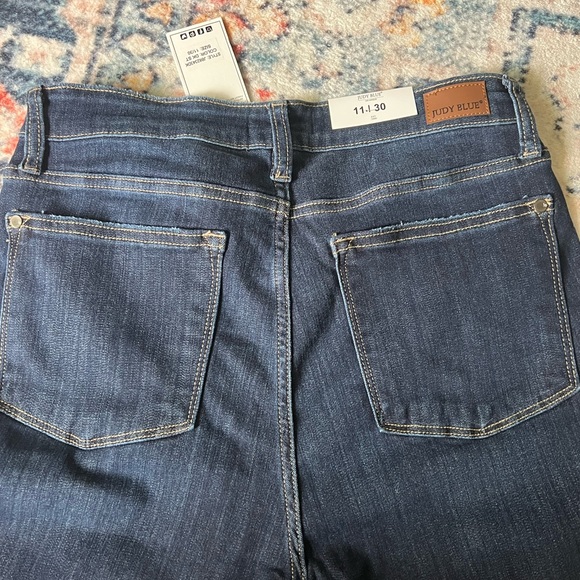 Judy Blue Dark Indigo Flare Jeans - Picture 2 of 3